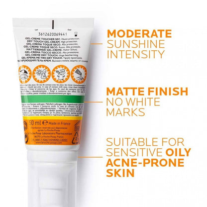 La Roche-Posay Anthelios Gel Creme Anti-Shine Sunscreen SPF 50 Plus - 50 ml