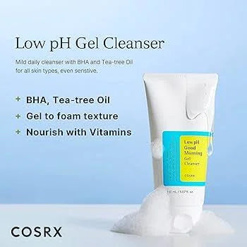 COSRX – Low pH Good Morning Gel Cleanser 150ml Korea